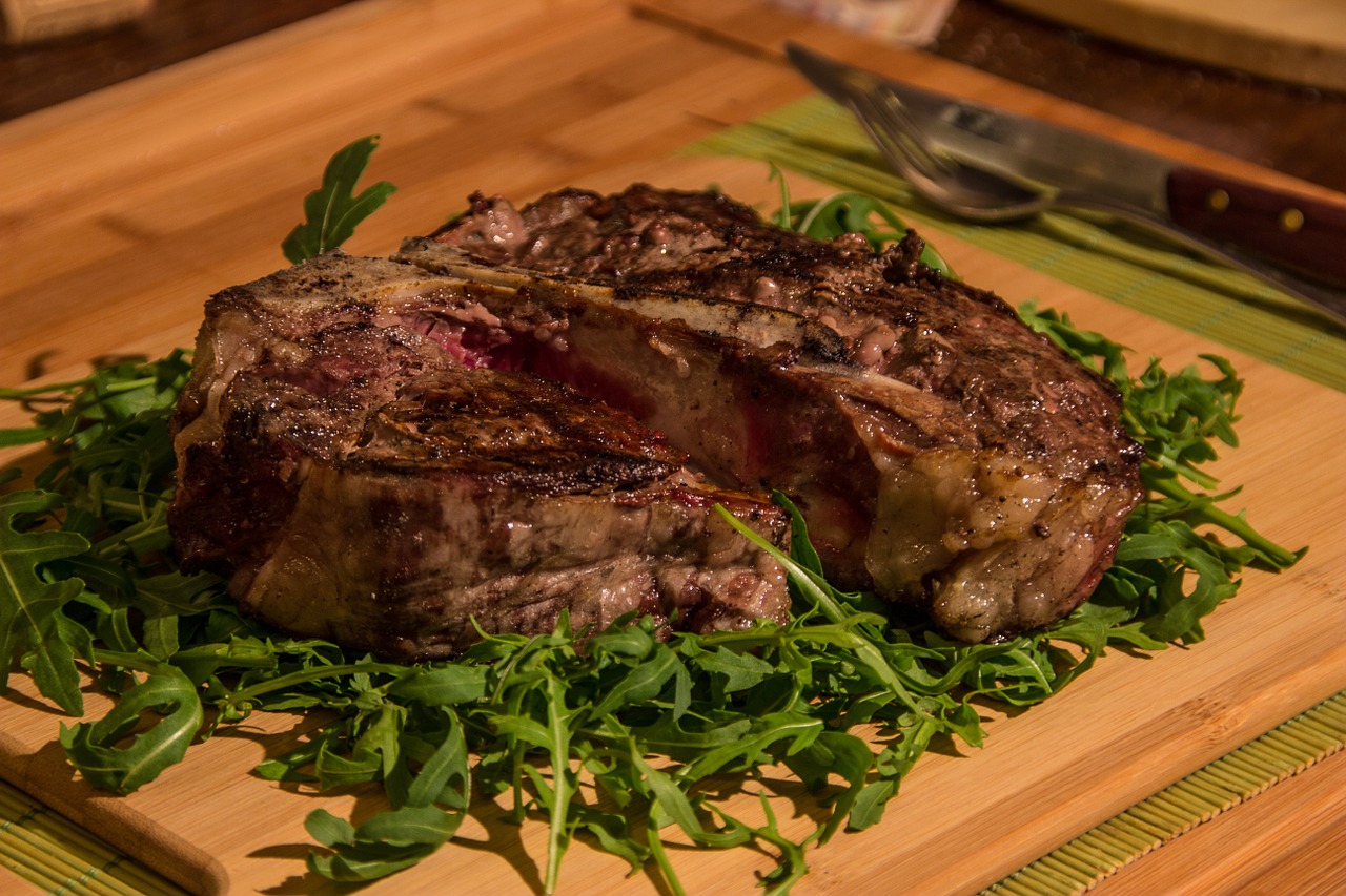 rib, beef, grid